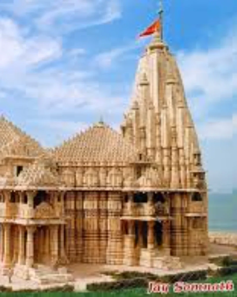 Somnath Jyotirlinga temple and Arabian Sea view